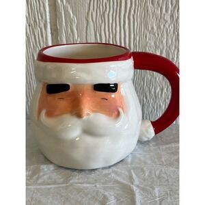 Threshold Santa Claus Face Mug Christmas Holiday Ceramic Drinkware